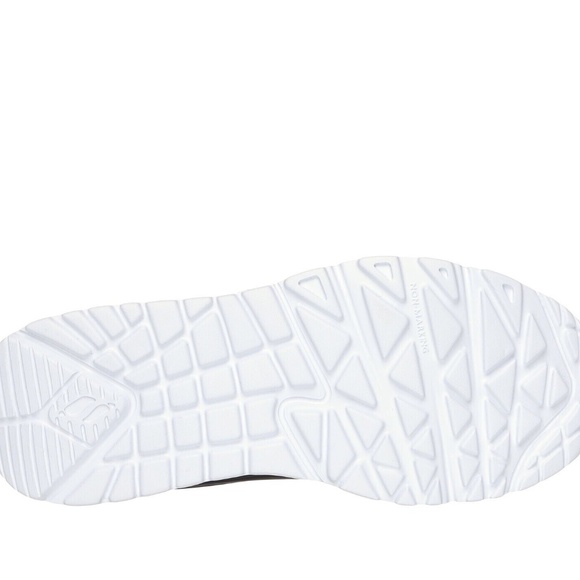 New Skechers UNO LITE EASY ZIP Sneaker Black/Pink Size US 13.5 Kids Shoes NIB - Picture 8 of 9